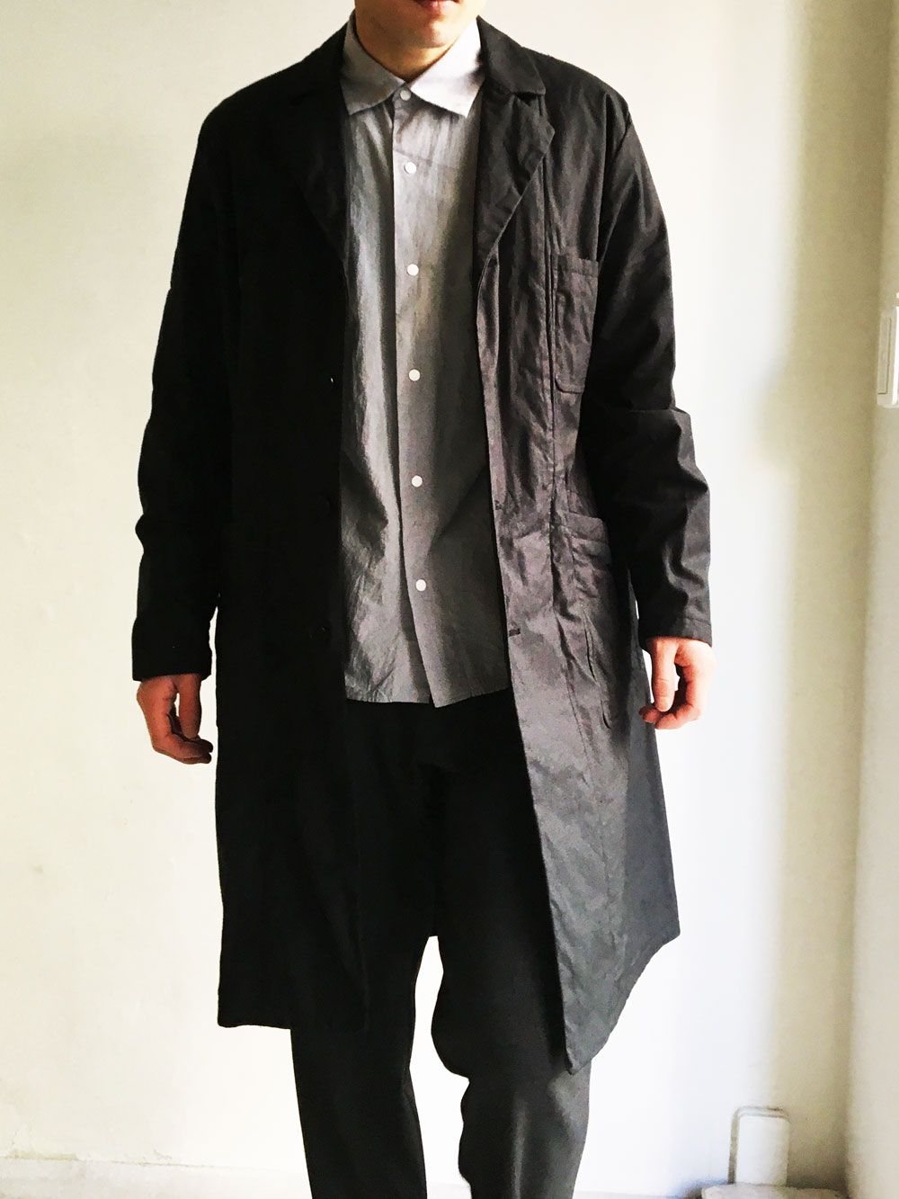 YAECA｜[ Atelier Coat #black 155010 ] - アウター